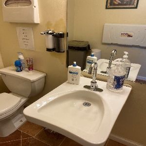 A sink and a mirrorDescription automatically generated